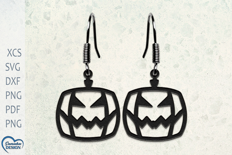 Earrings Laser Cut. Pumpkin Laser Cut. Halloween Laser Cut.