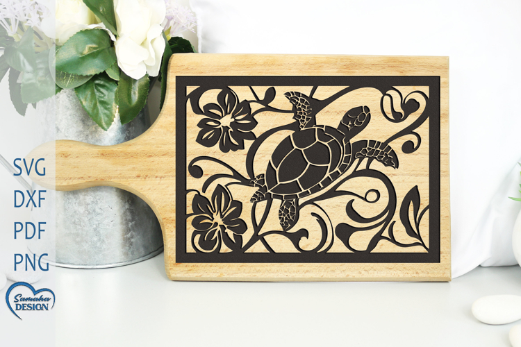 Sea Turtle Engraved. Cutting Board Engraved.