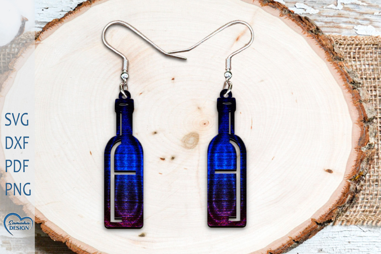 Modern Earrings Laser Cut. Boho Earrings Laser Cut.