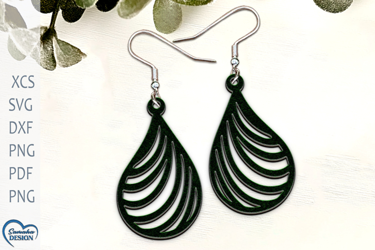 Modern Earrings Laser Cut. Boho Earrings Laser Cut.
