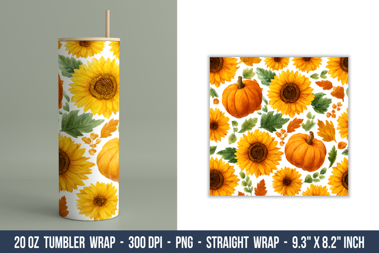  Sunflower Tumbler Wrap