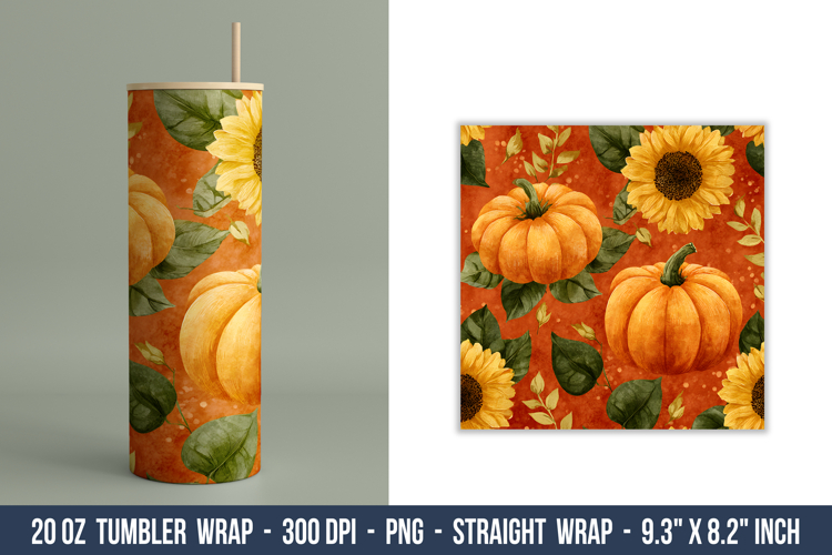  Sunflower Tumbler Wrap Image 4