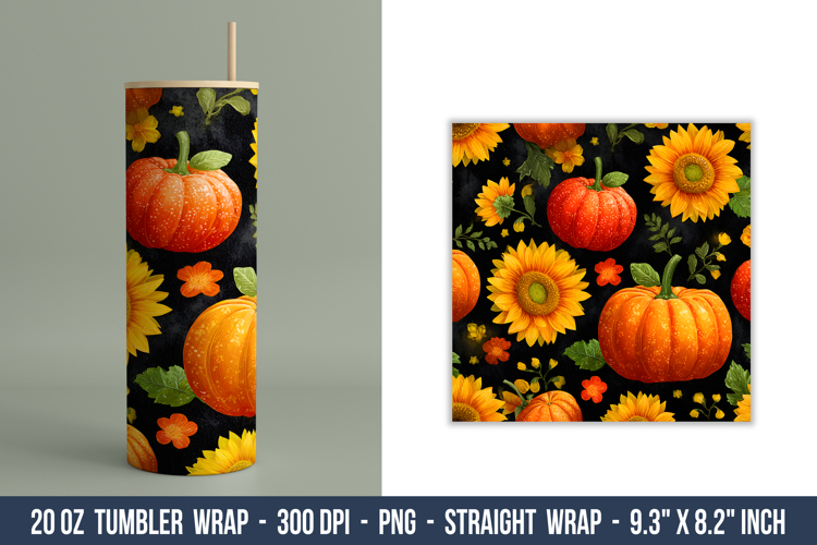  Sunflower Tumbler Wrap Image 3