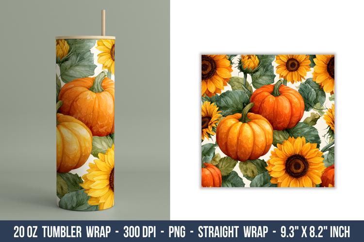  Sunflower Tumbler Wrap Image 5