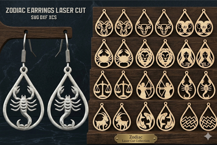 Zodiac signs Earrings Bundle