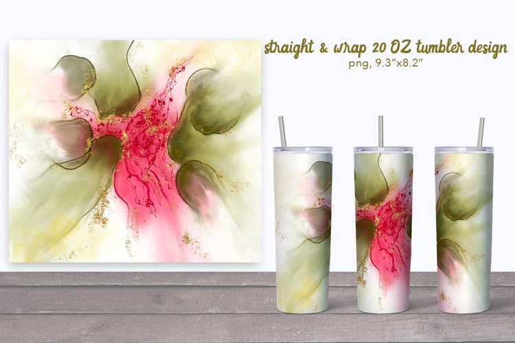 Alcohol Ink Tumbler Wrap Image 11