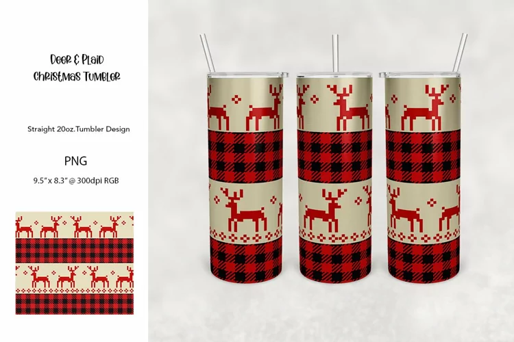 Tumbler Sublimation - Christmas Design