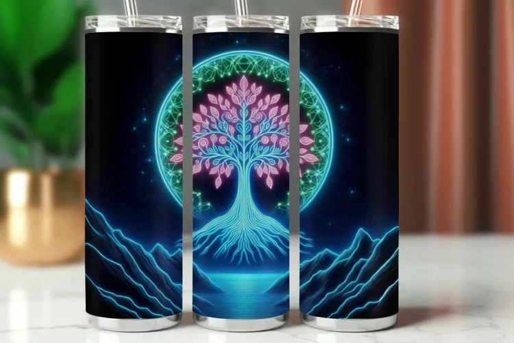 Tumbler Wrap 20 oz - tree of life