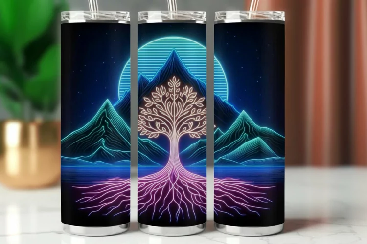 Tumbler Wrap 20 oz - tree of life