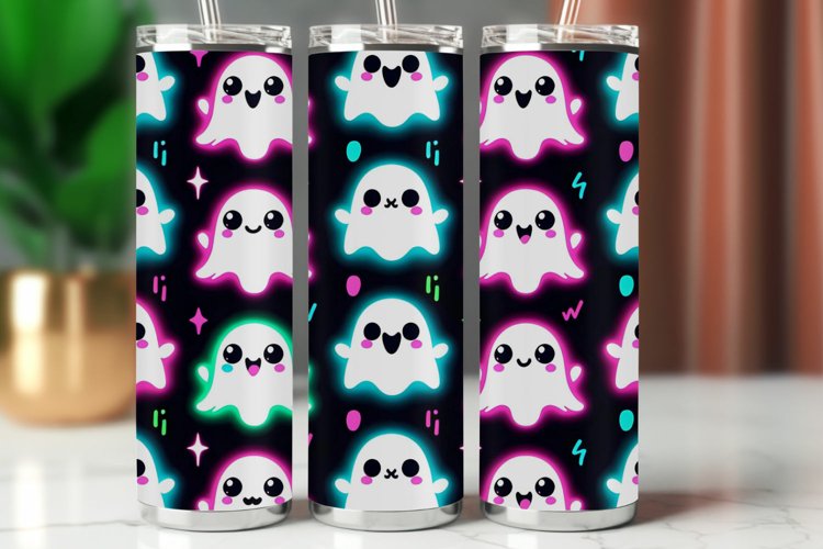 Tumbler Wrap 20 oz - cute ghost halloween
