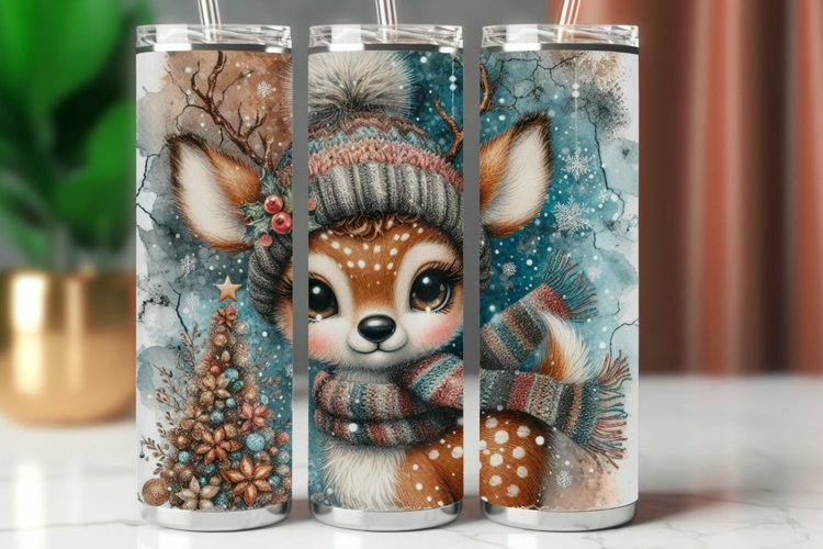 Tumbler Wrap 20 oz - reindeer