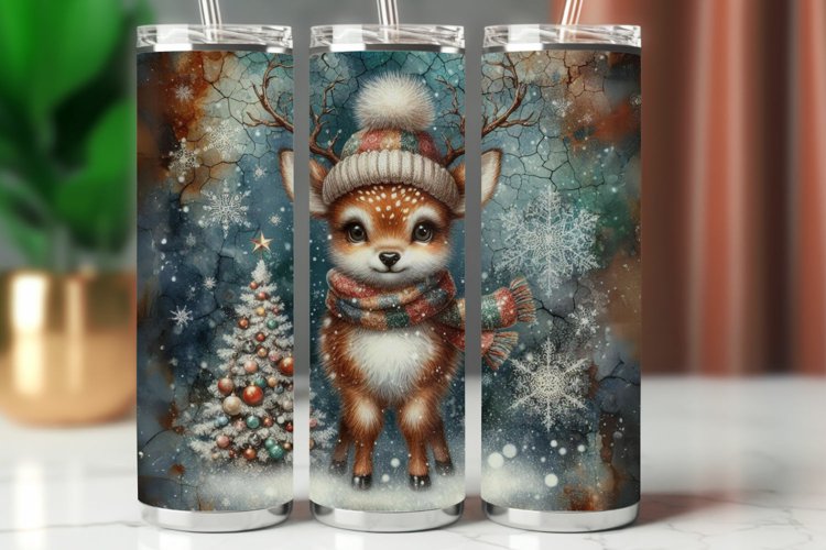 Tumbler Wrap 20 oz - reindeer