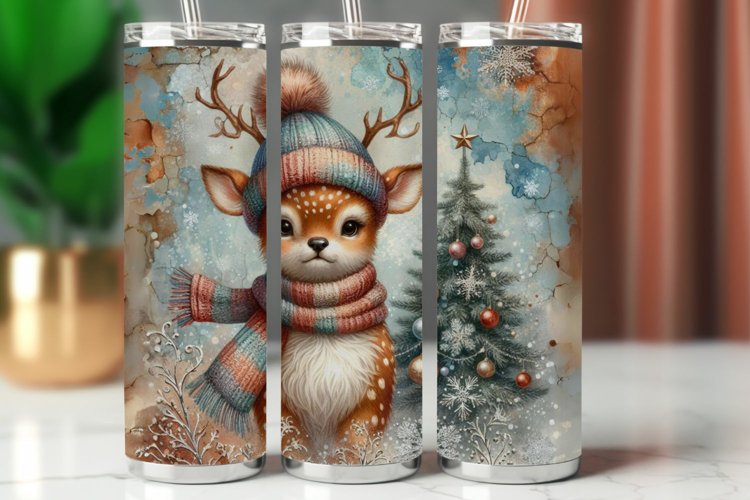 Tumbler Wrap 20 oz - reindeer