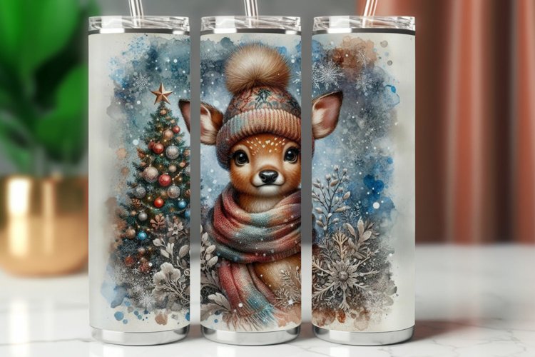 Tumbler Wrap 20 oz - reindeer