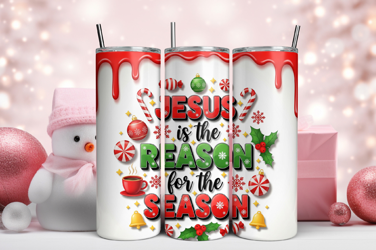 Jesus Is The Season Of The Season Tumbler Wrap