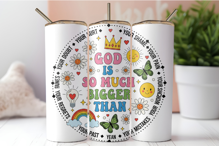 God Is So Much Sugar Bagged Tumbler Wrap