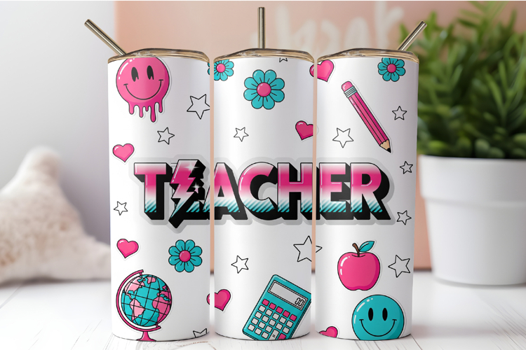 Teacher Sublimation Tumbler Wrap