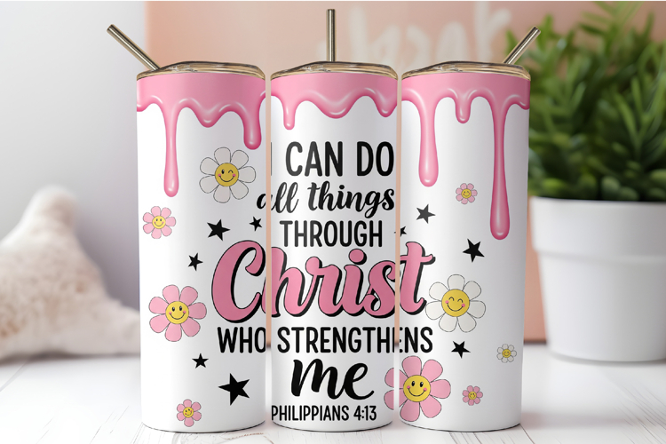 I Can Do All Things Through Christ Tumbler Wrap
