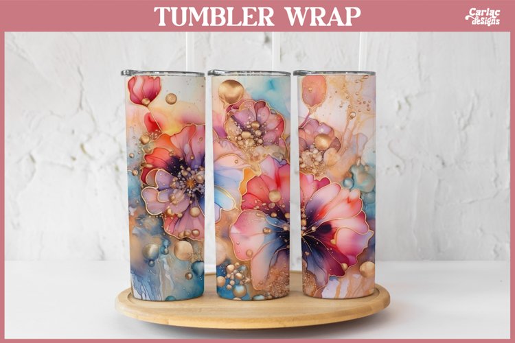 Alcohol Ink Tumbler Wrap Image 11