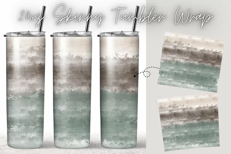 Watercolor Vintage 20oz Skinny Coffee Tumbler