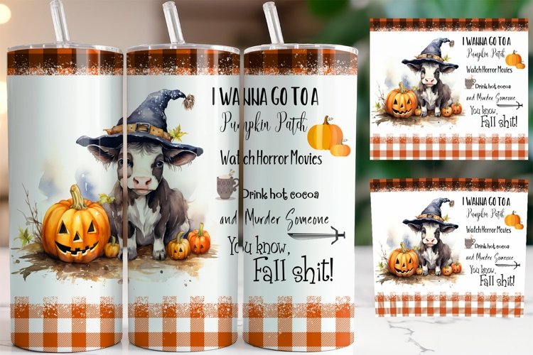 Fall tumbler wrap, Sublimation PNG design
