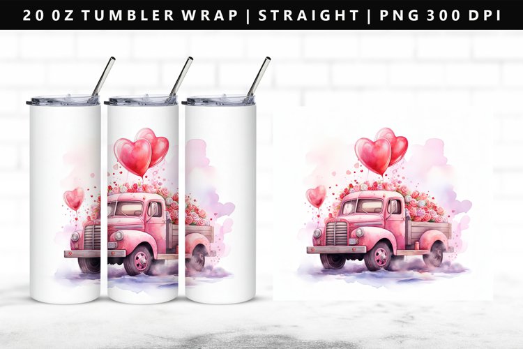 Truck 20oz Tumbler Wrap | Sublimation PNG Design