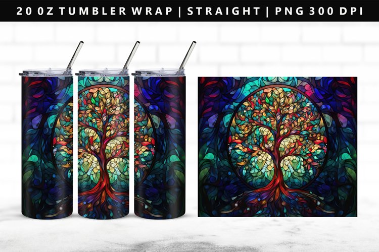 Tree 20oz Tumbler Wrap | Sublimation PNG Design