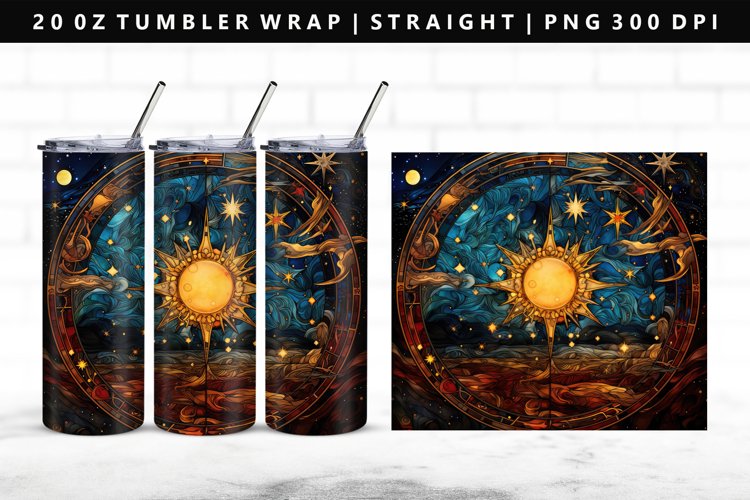 Celestial 20oz Tumbler Wrap | Sublimation PNG Design