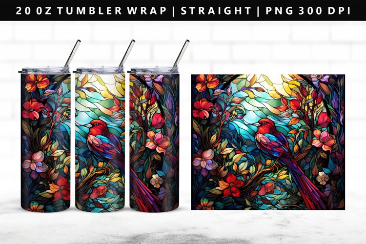 Bird 20oz Tumbler Wrap | Sublimation PNG Design