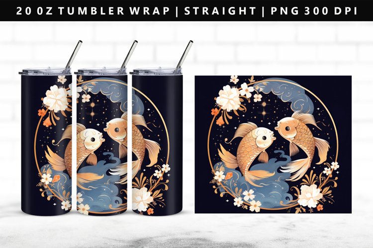 Zodiac Sign 20oz Tumbler Wrap | Sublimation PNG Design