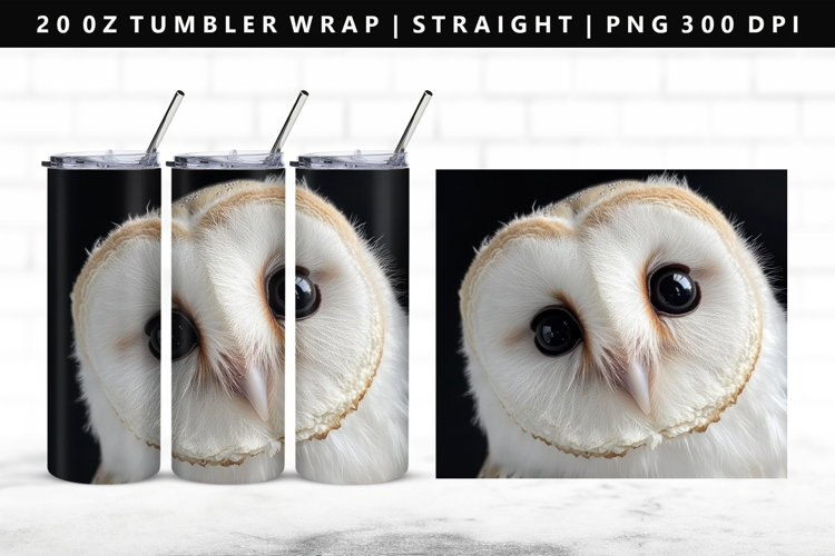 Owl 20oz Tumbler Wrap | Sublimation PNG Design