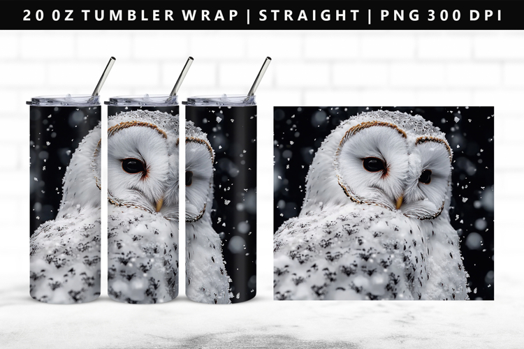 Owl 20oz Tumbler Wrap | Sublimation PNG Design