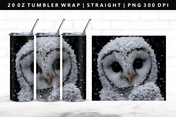 Owl 20oz Tumbler Wrap | Sublimation PNG Design