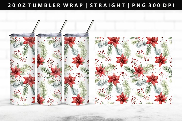 Christmas 20oz Tumbler Wrap | Sublimation PNG Design