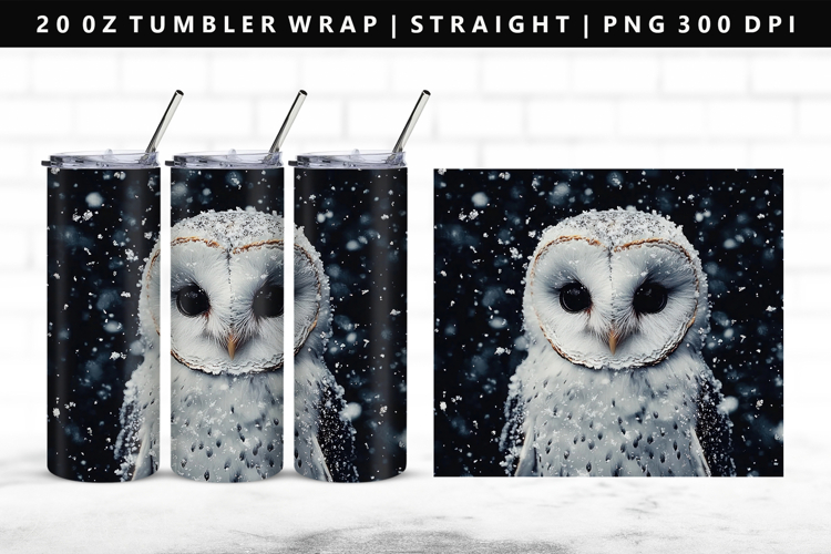 Owl 20oz Tumbler Wrap | Sublimation PNG Design