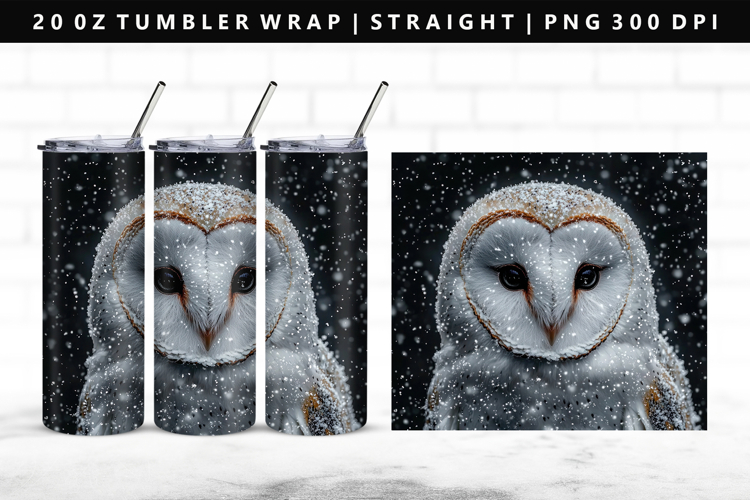 Owl 20oz Tumbler Wrap | Sublimation PNG Design