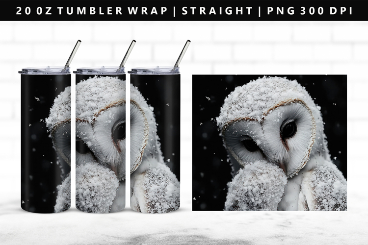 Owl 20oz Tumbler Wrap | Sublimation PNG Design