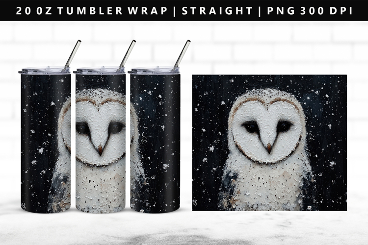 Owl 20oz Tumbler Wrap | Sublimation PNG Design
