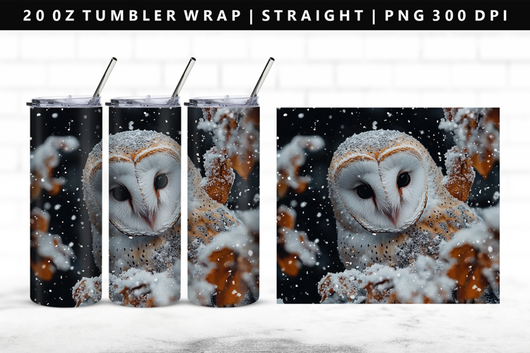 Owl 20oz Tumbler Wrap | Sublimation PNG Design