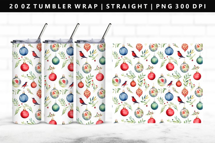 Christmas 20oz Tumbler Wrap | Sublimation PNG Design
