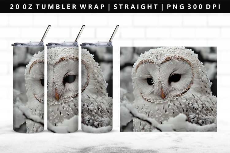 Owl 20oz Tumbler Wrap | Sublimation PNG Design