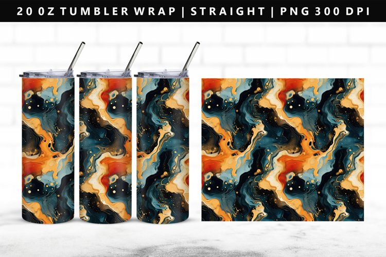 Alcohol Ink Tumbler Wrap Image 2
