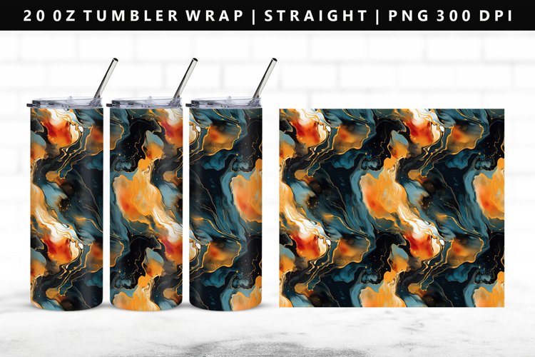 Alcohol Ink Tumbler Wrap Image 12