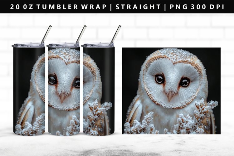 Owl 20oz Tumbler Wrap | Sublimation PNG Design