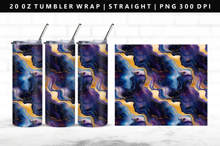 Alcohol Ink Tumbler Wrap Image 5