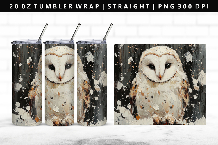 Owl 20oz Tumbler Wrap | Sublimation PNG Design