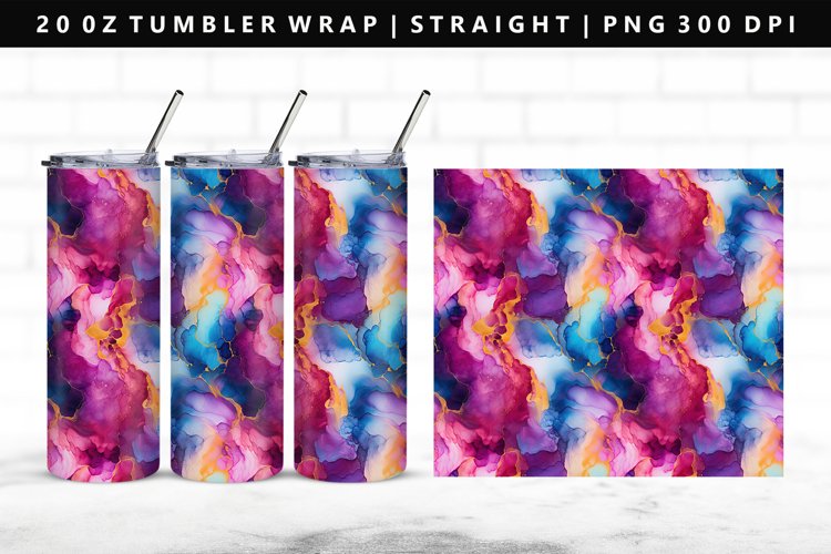 Alcohol Ink Tumbler Wrap Image 15