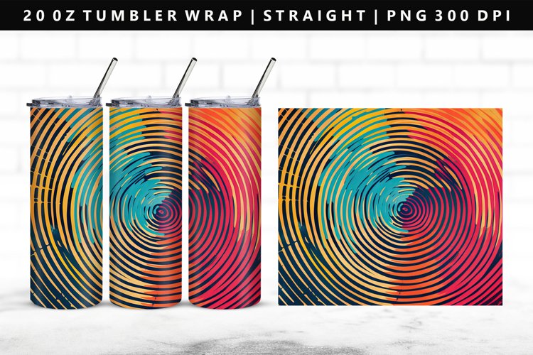 Retro Pop Art 20oz Tumbler Wrap | Sublimation PNG Design
