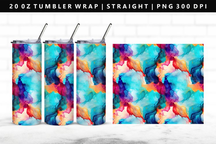 Alcohol Ink Tumbler Wrap Image 20