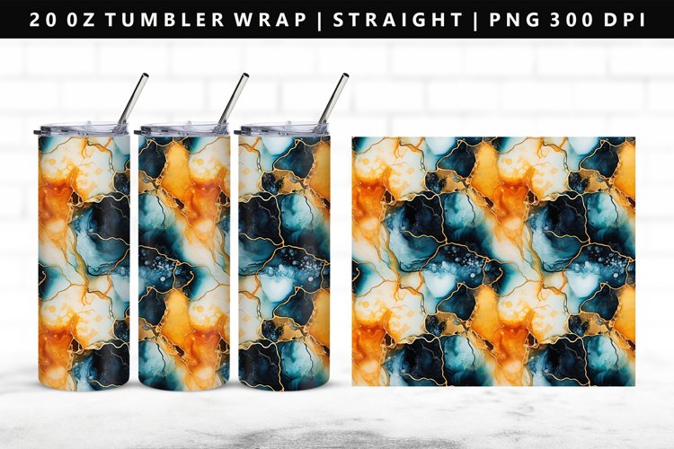 Alcohol Ink Tumbler Wrap Image 10
